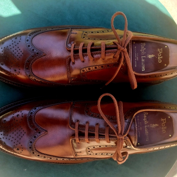 Polo Ralph Lauren Brenton brogues derbys dress shoes sz 11.5 D - Picture 6 of 15